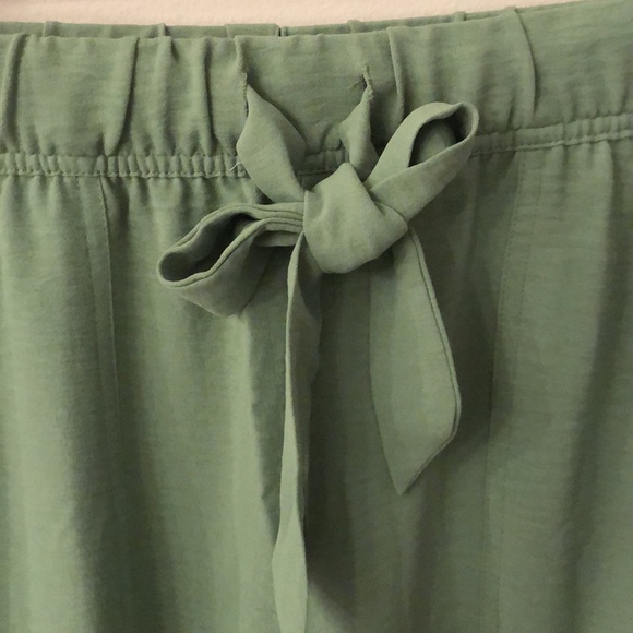 Rachel Roy Green flowy lightweight wide leg pants elastic waist soft comfy SZ M - Picture 5 of 12